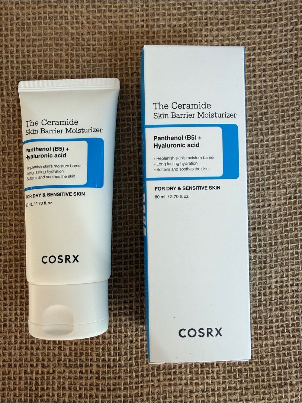 COSRX Ceramide Skin Barrier Moisturizer — White and Blue